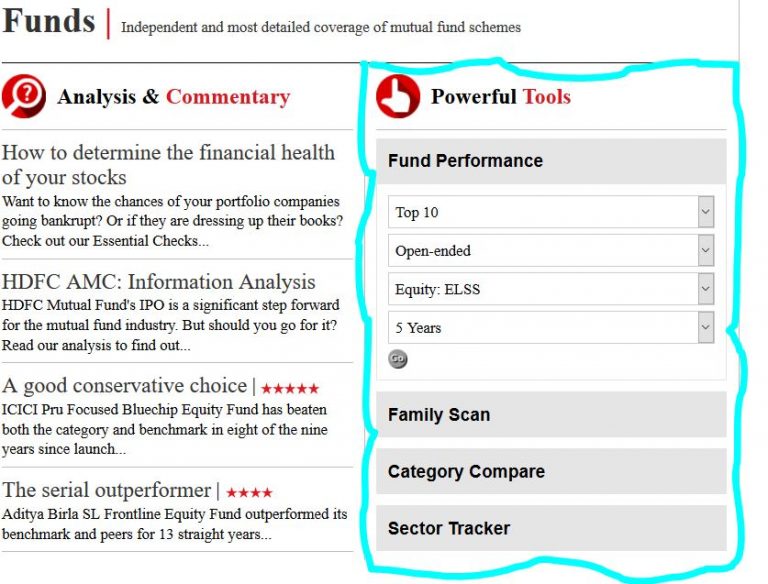 Mutual Fund Selection Tool